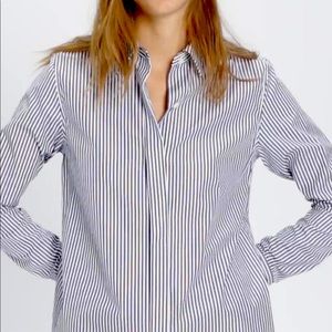 Theory silk button down shirt